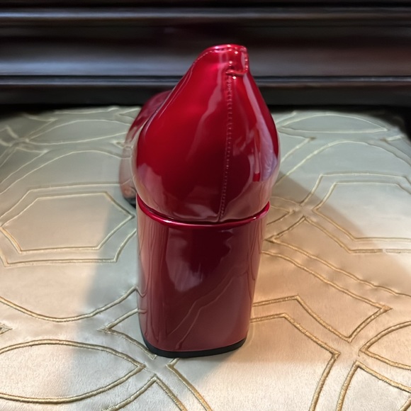 Ninewest | patent burgundy block heel | work shoes | 7.5 - Picture 6 of 6